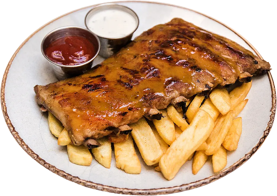 Pork ribs baked in beer 500g